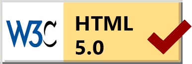 W3C HTML5 compliance logo